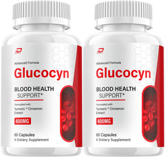Indelo Glucocyn bottle front for daily wellness support.