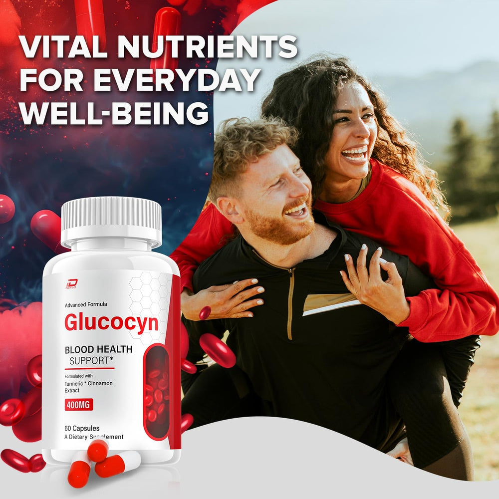 Indelo Glucocyn supplement scene in kitchen for daily routine.