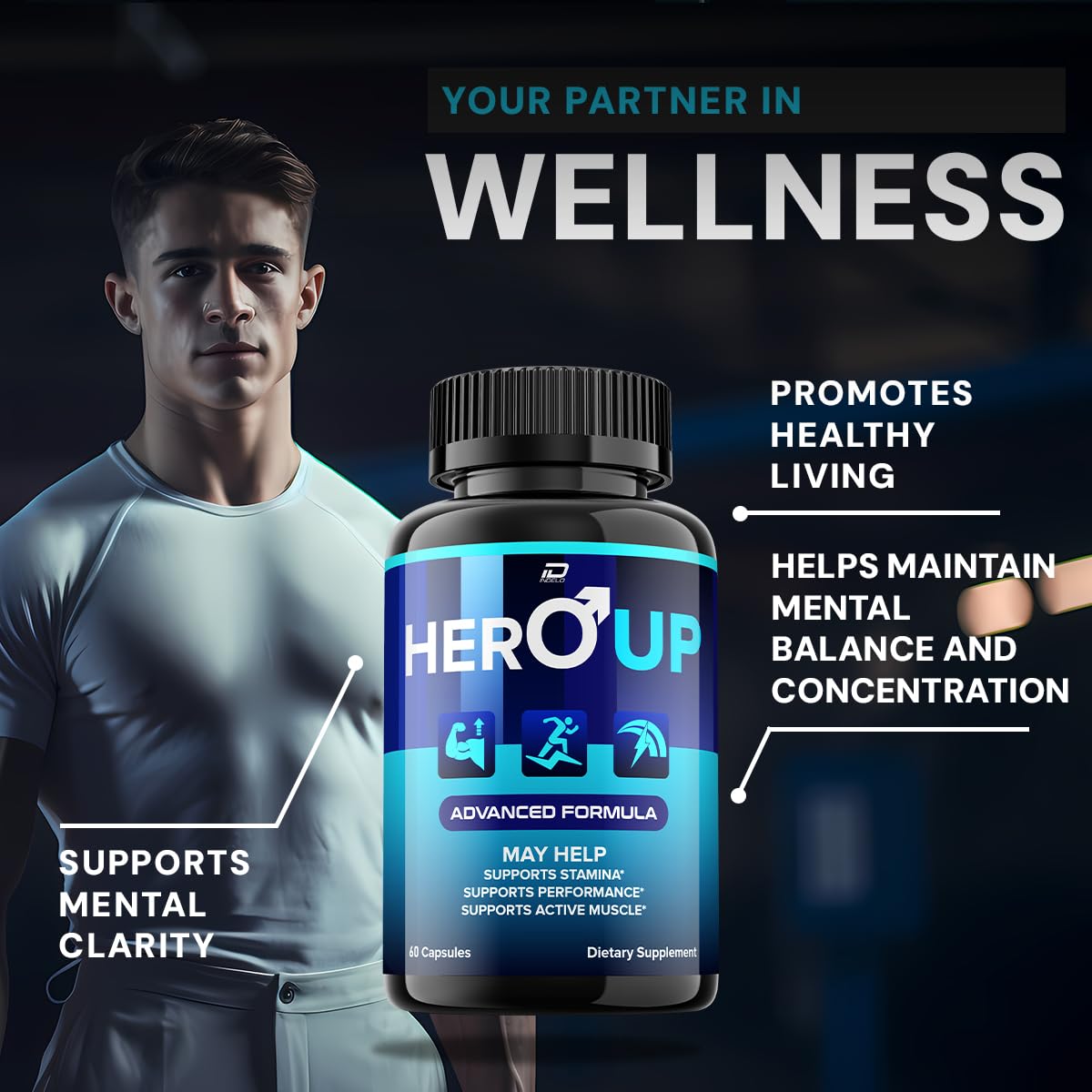 Indelo Hero Up capsules swirl showing smooth texture and design