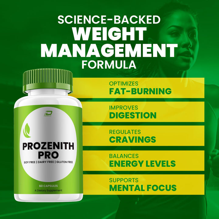 Indelo Prozenith Pro capsules label closeup showing natural ingredient emphasis.