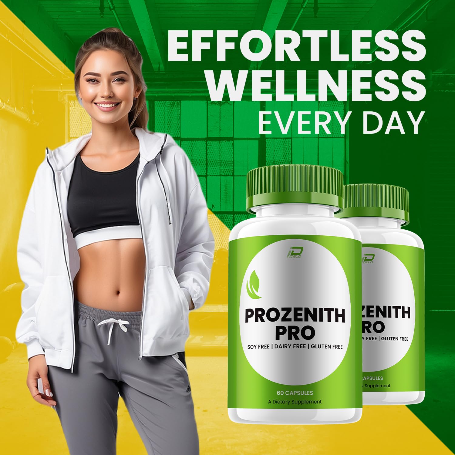 Indelo Prozenith Pro packaging highlighting two-pack value and extended supply.