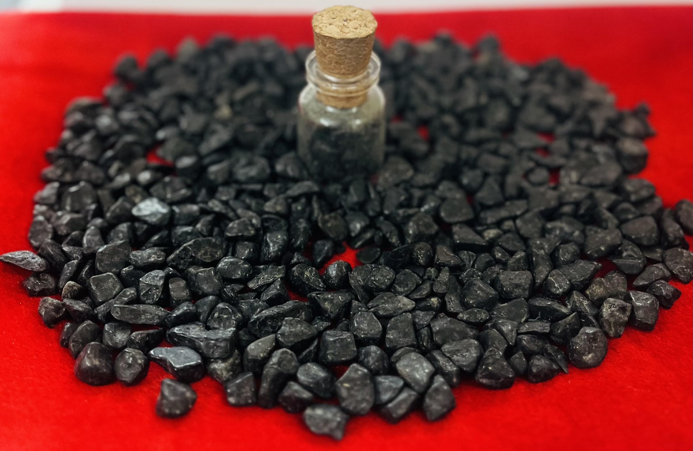 Indian Consigners Black Tourmaline chips pack 3-5oz great for centerpiece displays.