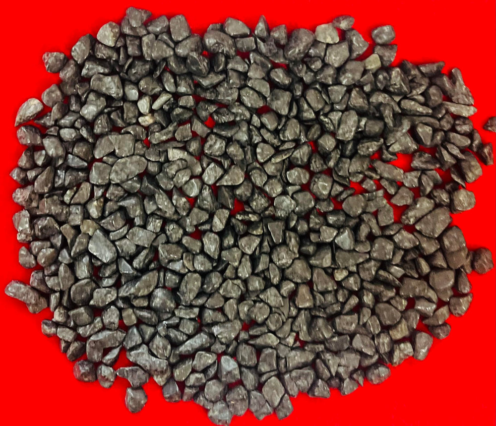 Indian Consigners Black Tourmaline chips close-up texture ideal for craft projects.