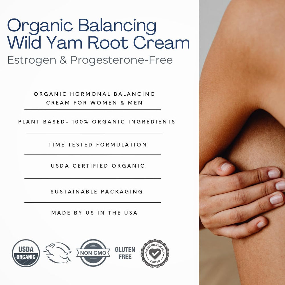 Indian Meadow Herbals Wild Yam Root Cream USDA Organic seal