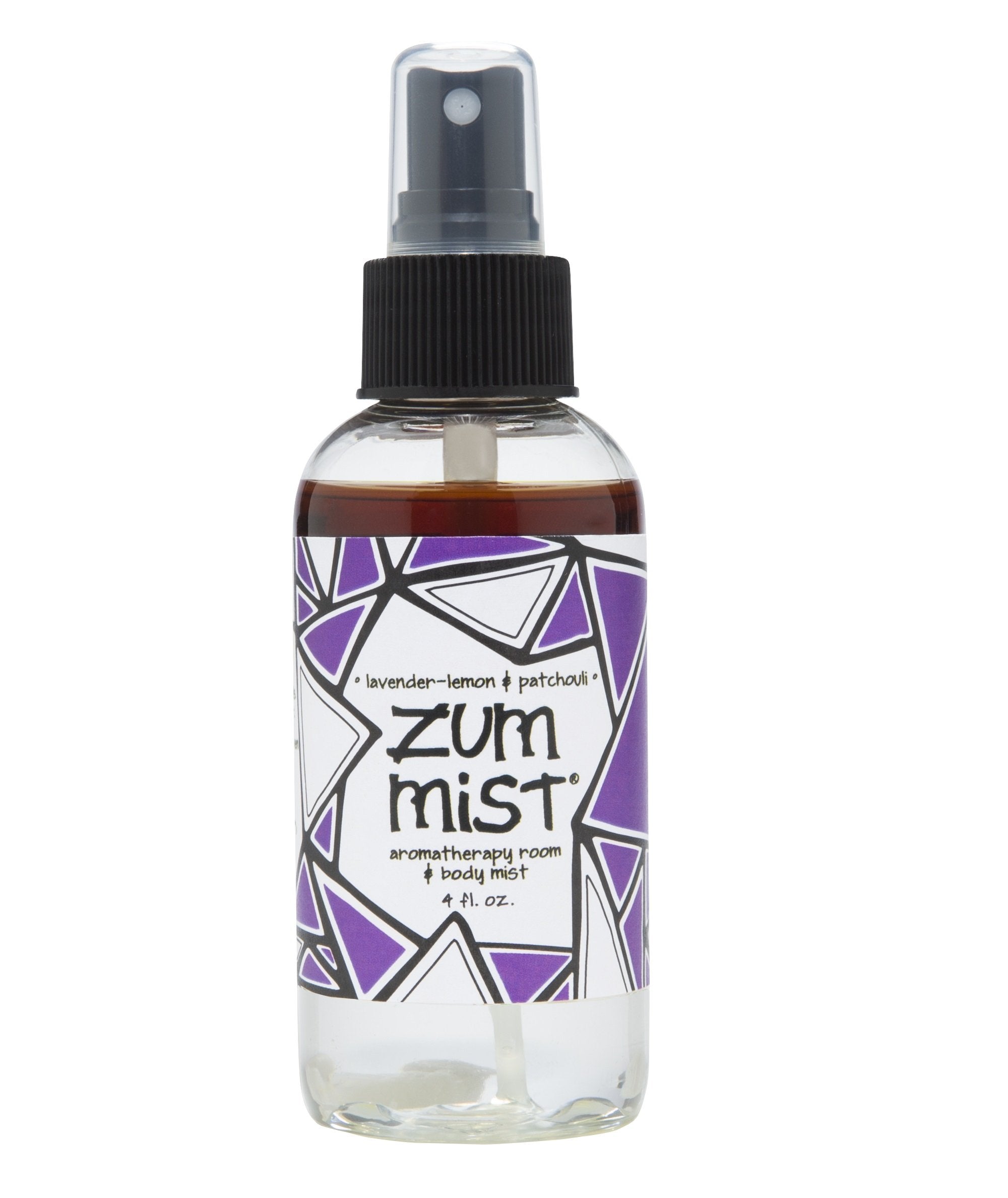 Indigo Wild Zum Mist aromatherapy spray bottle for lavender-lemon and patchouli aroma enhancement.
