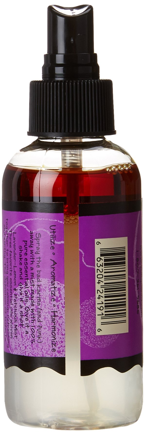 Indigo Wild Zum Mist bottle label highlighting lavender-lemon and patchouli fragrance for everyday freshness.
