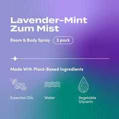 Indigo Wild Zum Mist Lavender-Mint scent with floral and mint notes.