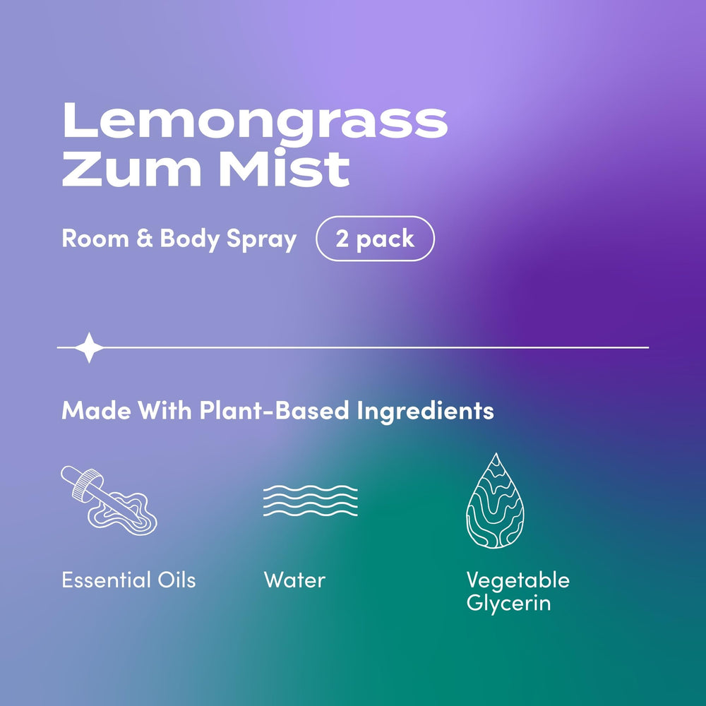 Indigo Wild Zum Mist Lemongrass bottle pour enables easy misting.