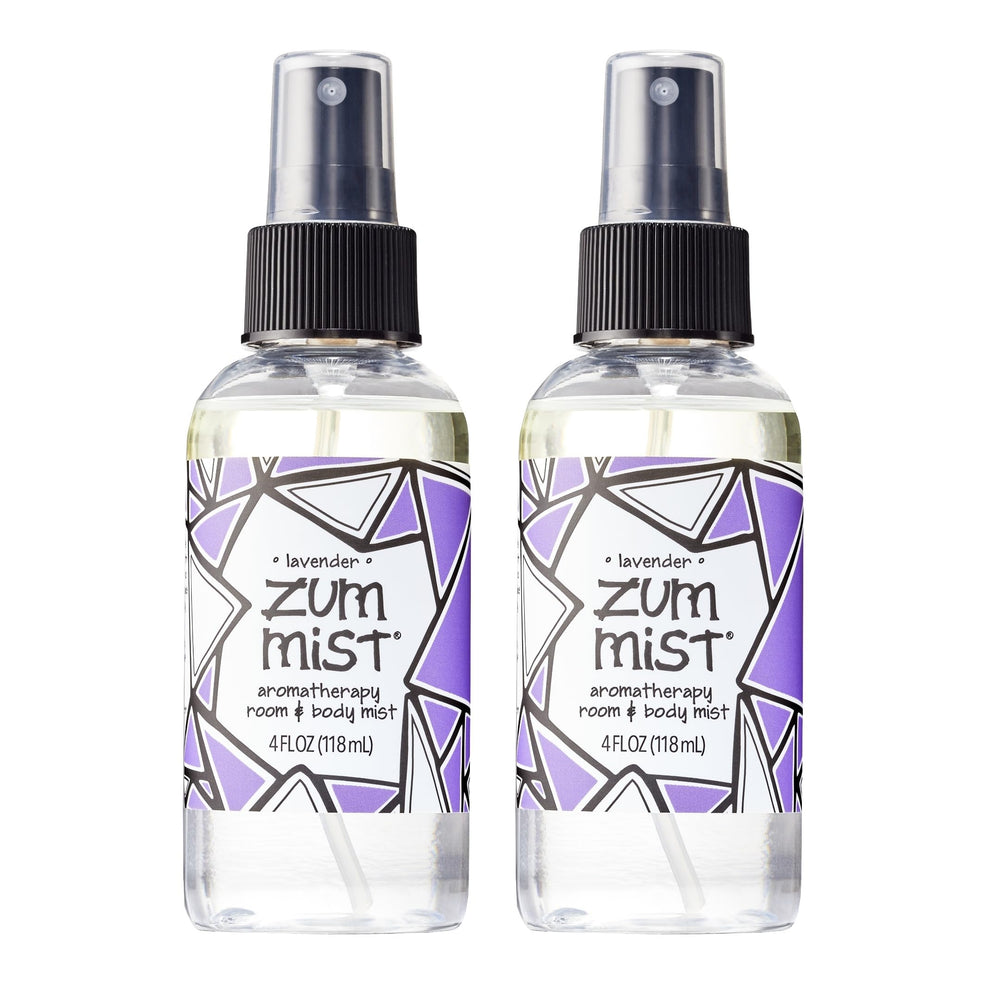Indigo Wild Zum Mist room spray bottle delivers lavender aroma for a calming space.