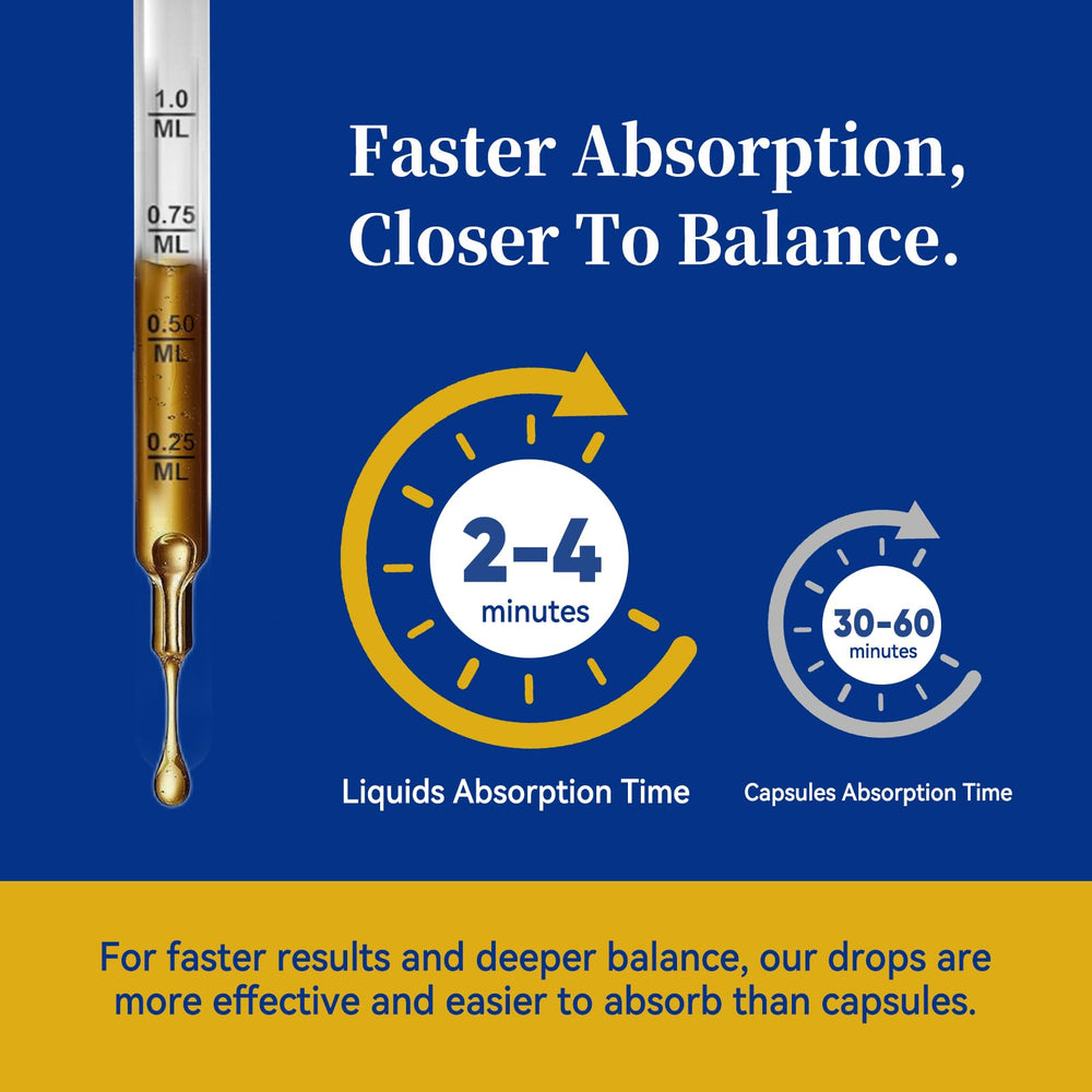 Label close-up on IndiLeafpure Bacopa Drops highlighting 5-in-1 blend.