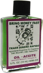 INDIO Bring Money Fast Oil bottle for wallet anointing and on-the-go rituals.