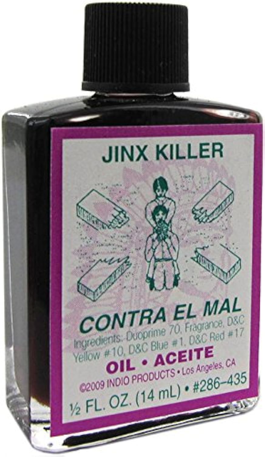 INDIO Jinx Killer Oil bottle for rituals, enhancing focus during practice.