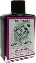 INDIO Quick Cash oil bottle for ritual use and intention setting.