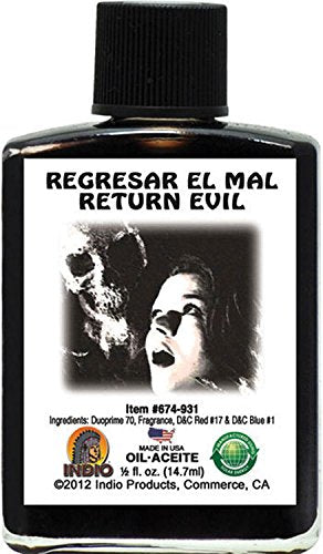 INDIO Return Evil oil bottle for spiritual rituals and meditations
