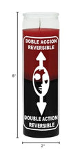 INDIO red-black candle 7-day burn; supports protective energy and reversal intentions.