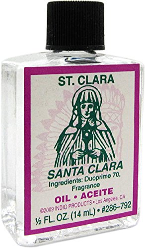 INDIO Saint Clara oil bottle for ritual anointing and meditation