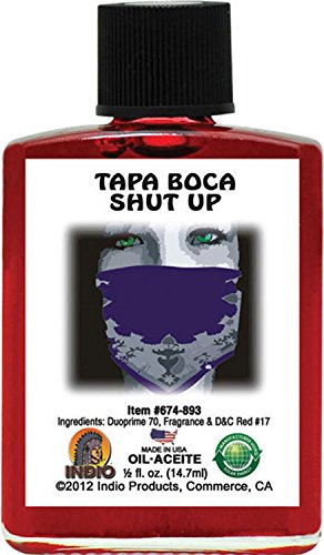 INDIO Shut Up Oil bottle pour for personal protection and ritual use on the go