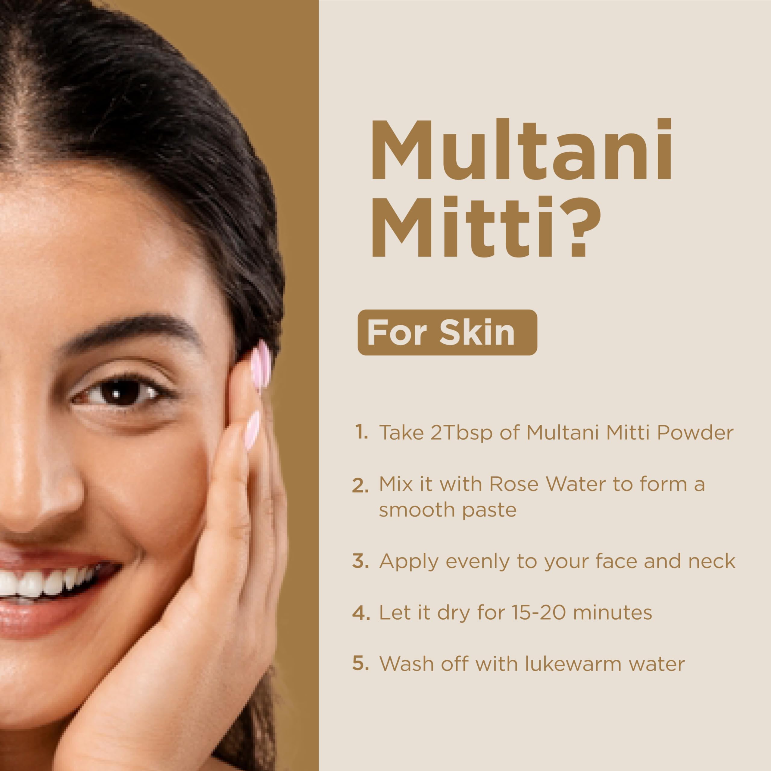 INDUS VALLEY face-pack idea with Organic Multani Mitti & Mulethi.