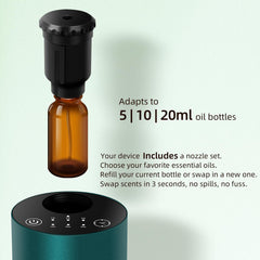 INXDOLHOM waterless diffuser detachable nozzle quick scent swap