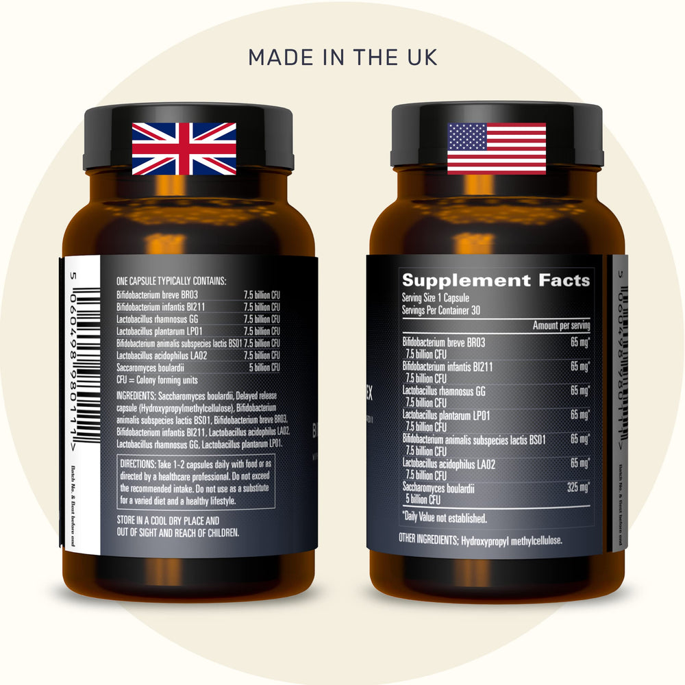 Inessa 50 Billion CFU probiotics capsule close-up highlighting potent gut support.