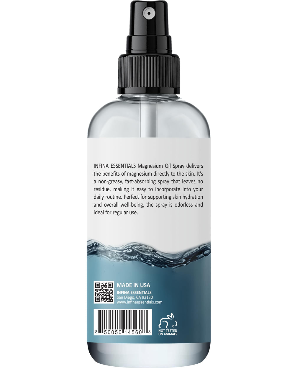 INFINA ESSENTIALS USA-made magnesium spray bottle