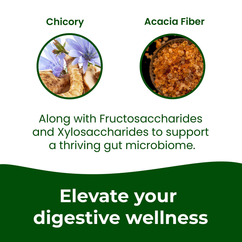 Infinite Age digestive capsules visual highlighting practical use for gut health.