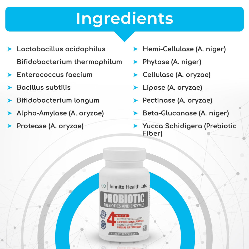 Close-up of Infinite Health Labs capsules shows micro-encapsulation for viability.