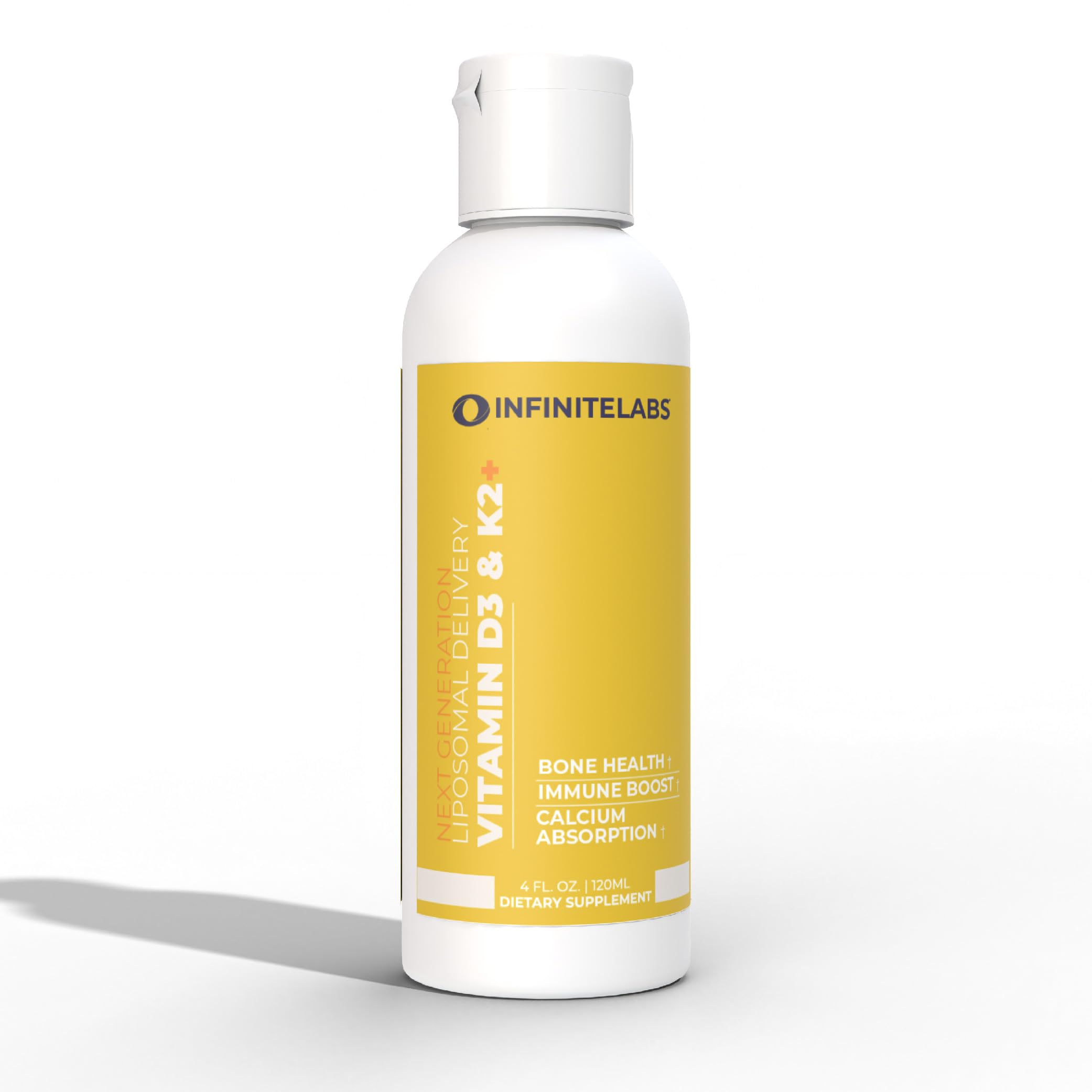 Infinite Labs Liposomal Vitamin D3 & K2 bottle for high-absorption bone support