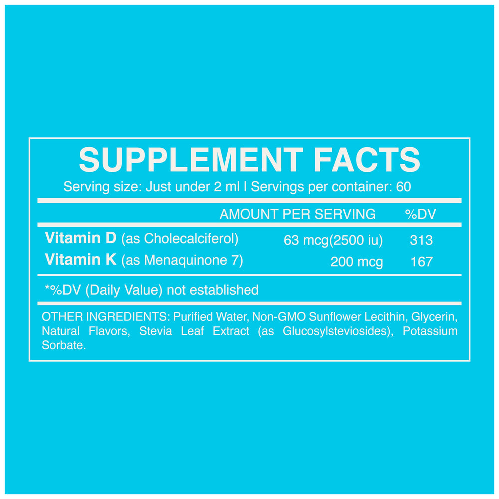 Infinite Labs Liposomal Vitamin D3 & K2 glass bottle conveys premium quality