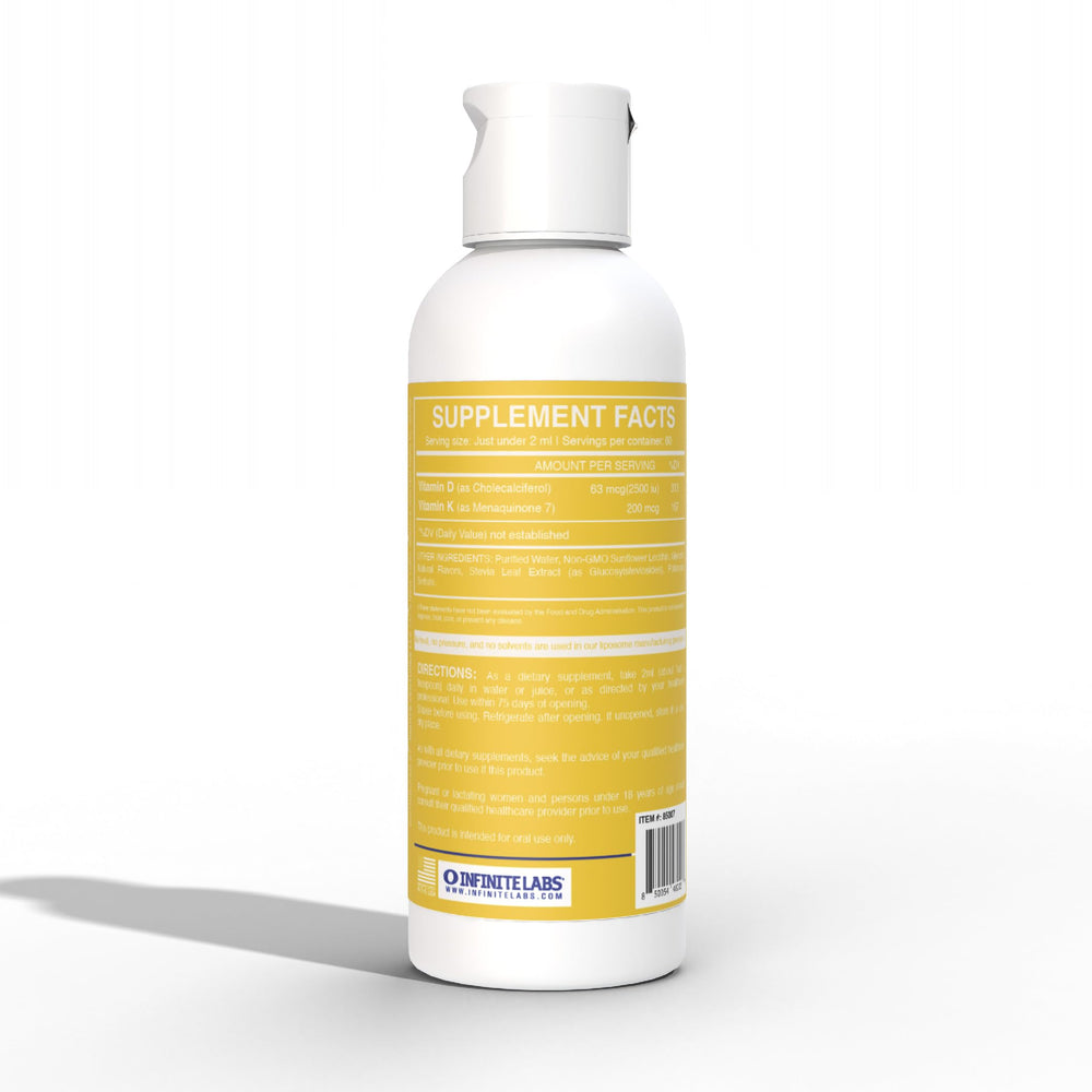 Infinite Labs Liposomal Vitamin D3 & K2 packshot signals value and possible heart support