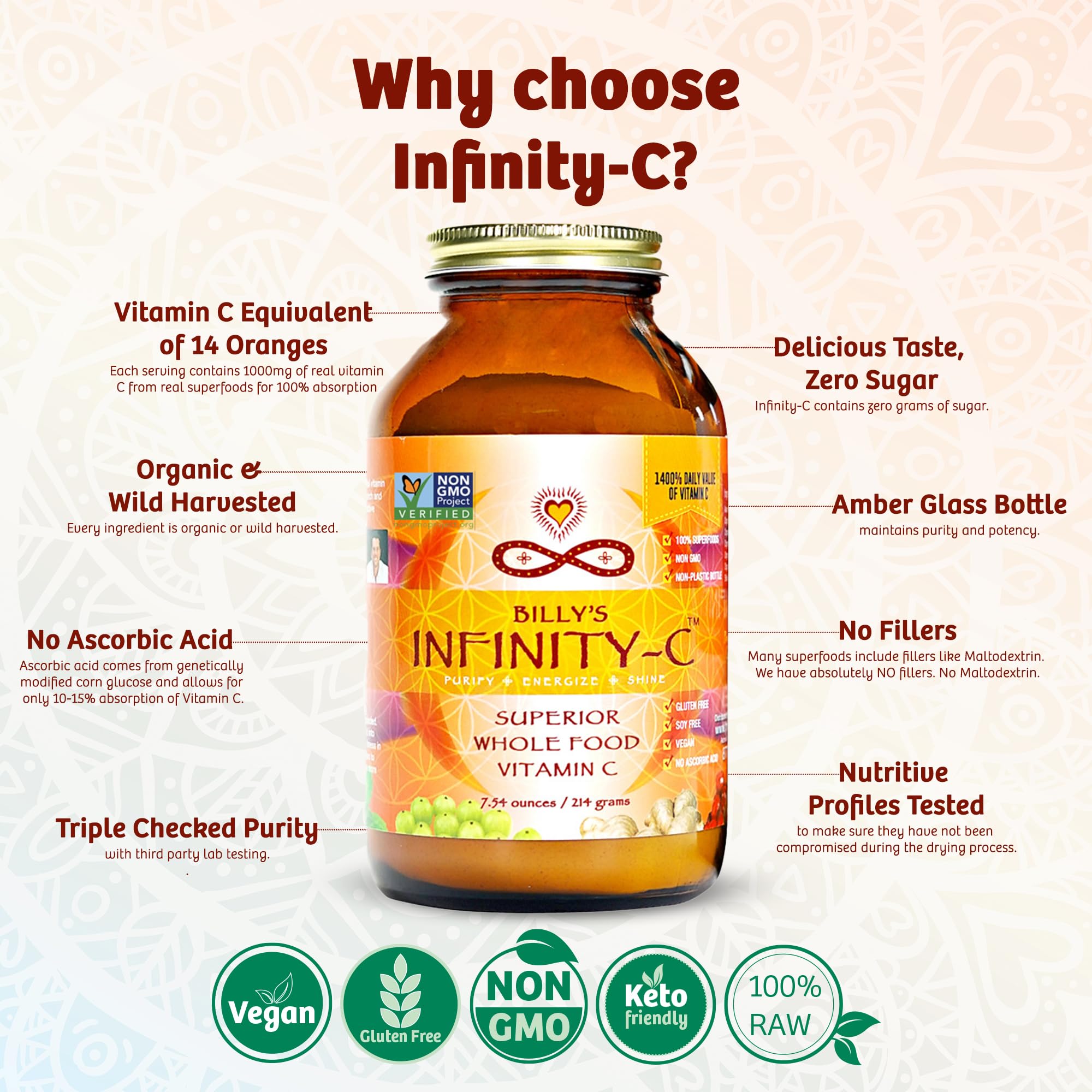 Infinity Greens Infinity-C mixed in a smoothie for seamless breakfast integration