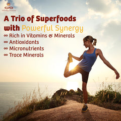 Infinity Greens turmeric capsules label detail emphasizing organic and vegan ingredients