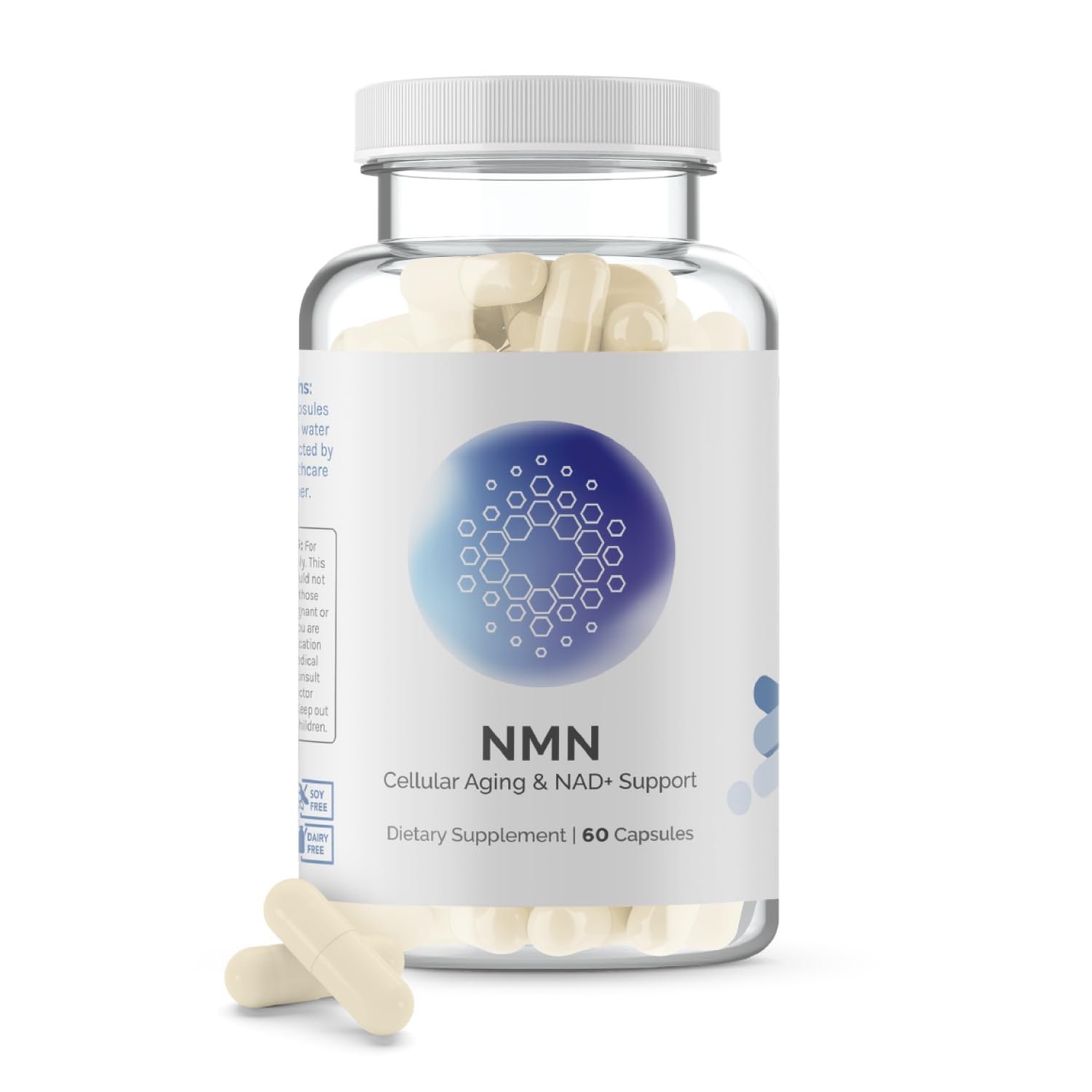 InfiniWell NMN supplement bottle for NAD+ support and daily energy.