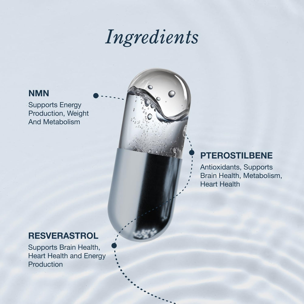 InfiniWell NMN packaging on a clean desk for premium wellness.