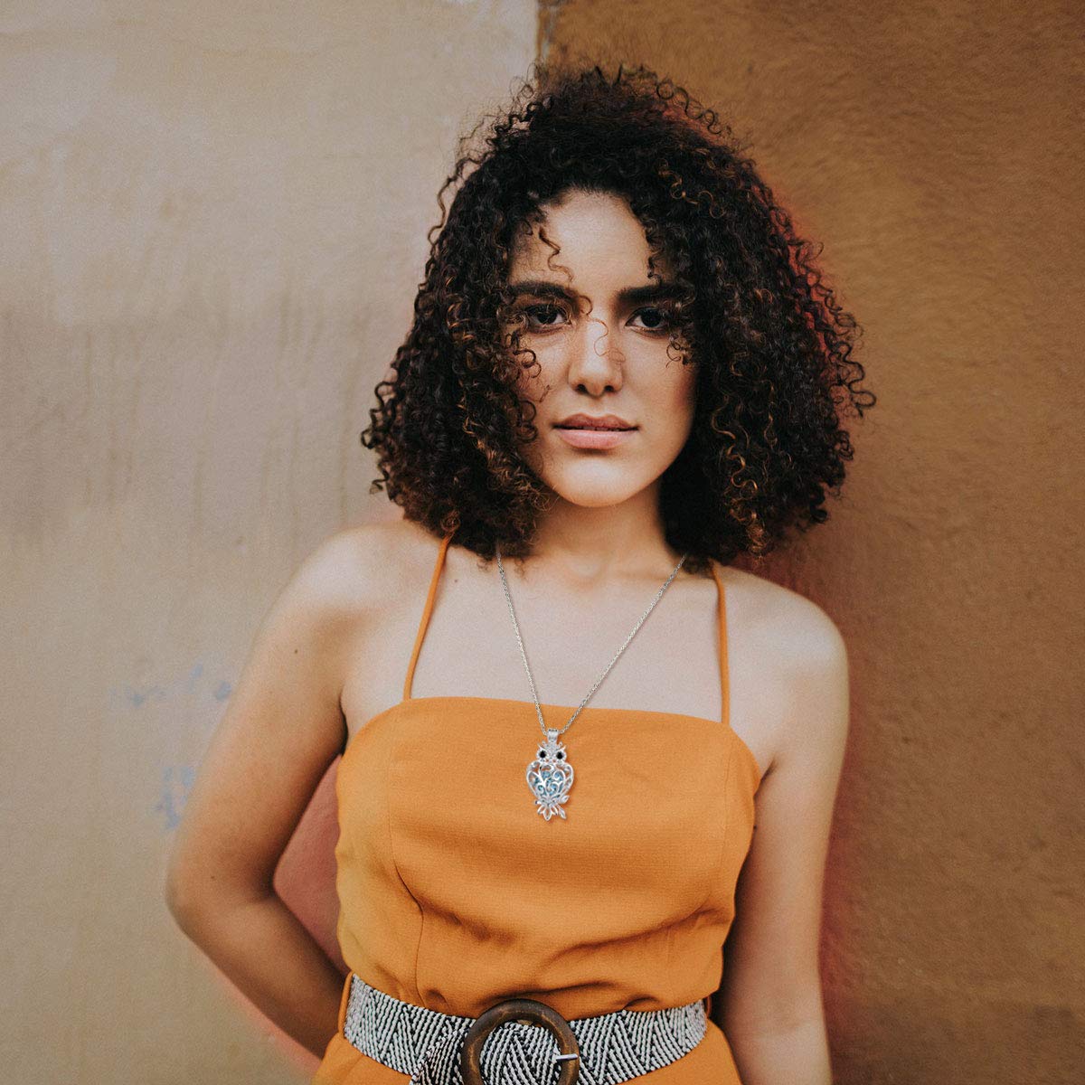 INFUSEU Owl necklace kit suitable for yoga and meditation