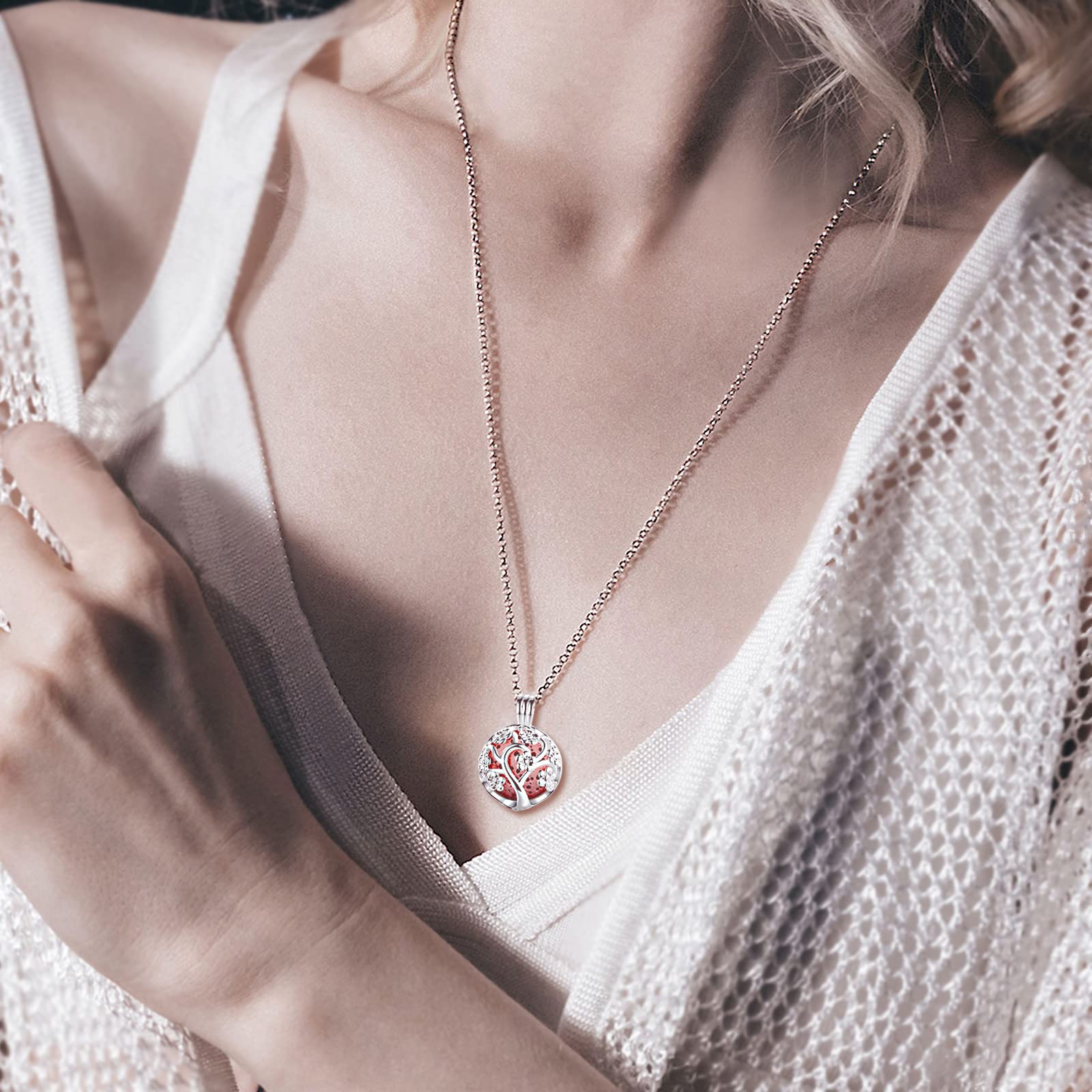 INFUSEU Sakura Tree seven lava stones offering versatile diffusion and mood support options.