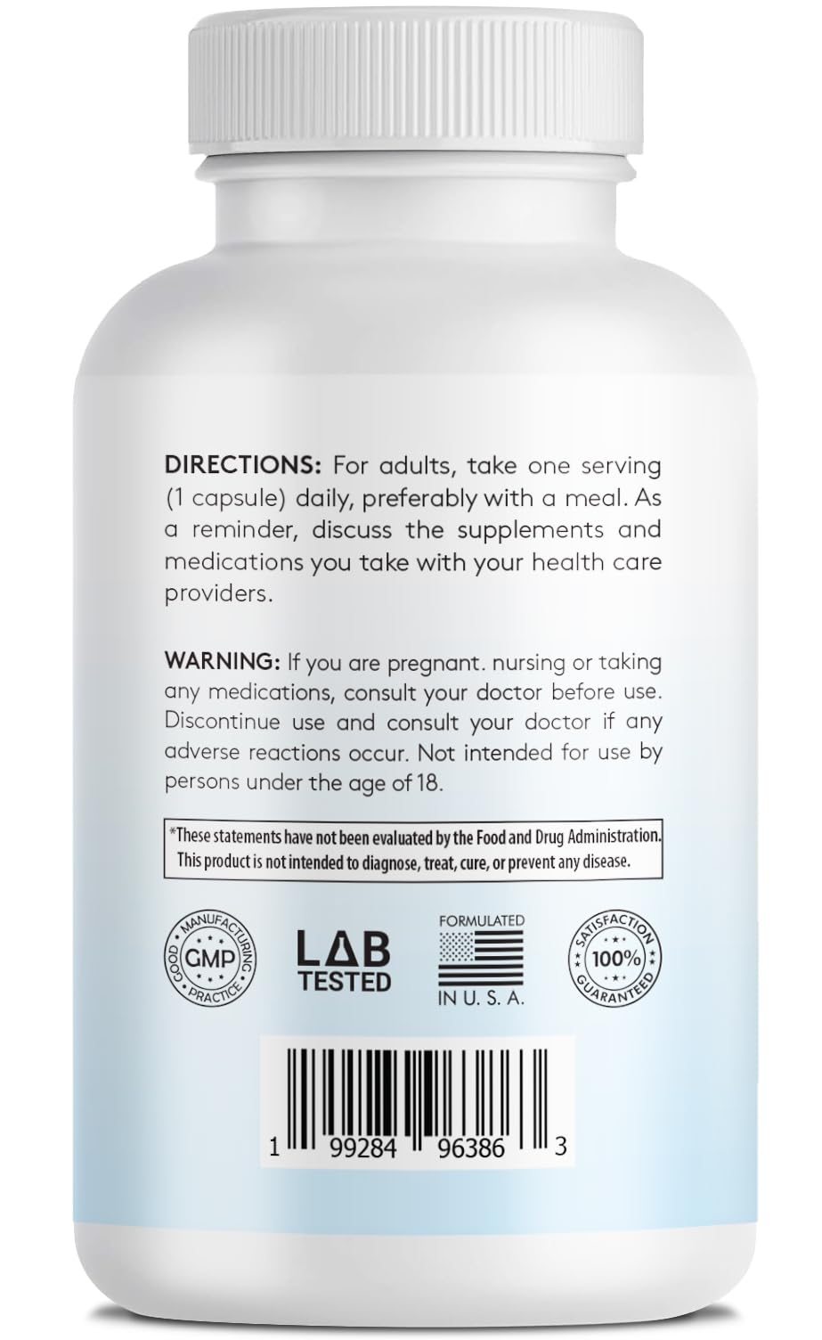 Infusions International CoQ10 capsules closeup showing vegan formula