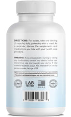 Infusions International CoQ10 capsules closeup showing vegan formula