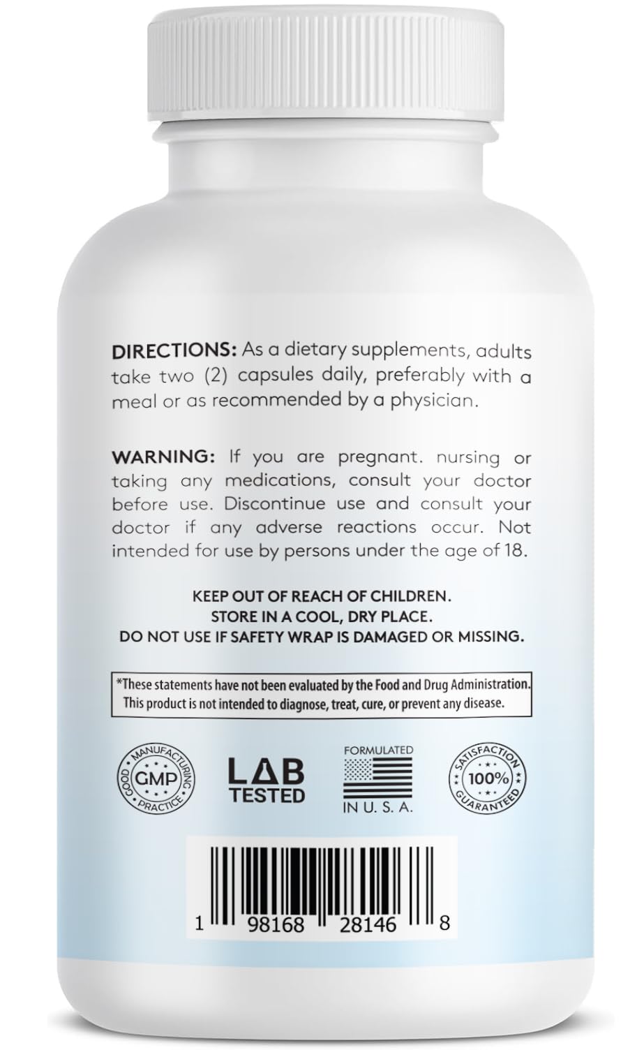 Infusions International Phytoceramides label showing gluten-free and non-GMO formula