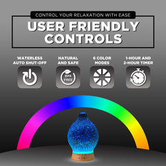 Ingeniuso diffuser cool mist humidifies gently while diffusing scents.