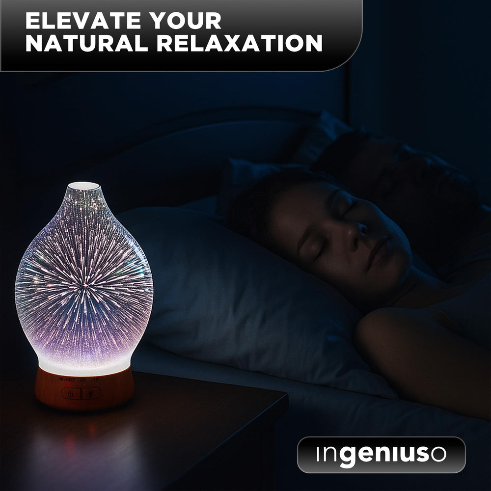 Ingeniuso diffuser serves as a quiet humidifier in living spaces.