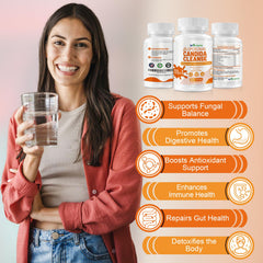 inGreens candida softgels capsules closeup emphasizes 11-benefit blend for digestive balance.