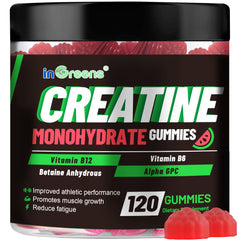 inGreens Creatine Monohydrate Gummies bottle for daily sugar-free performance support.