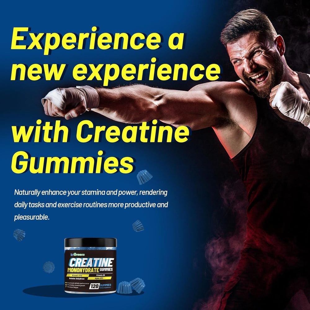 inGreens Creatine Monohydrate Gummies serving spoon for quick consumption