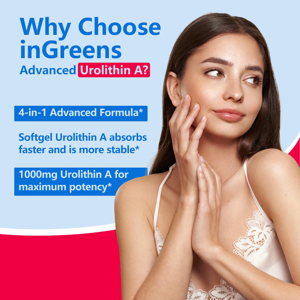 inGreens Urolithin A ready for daily use in a bright, minimal setting