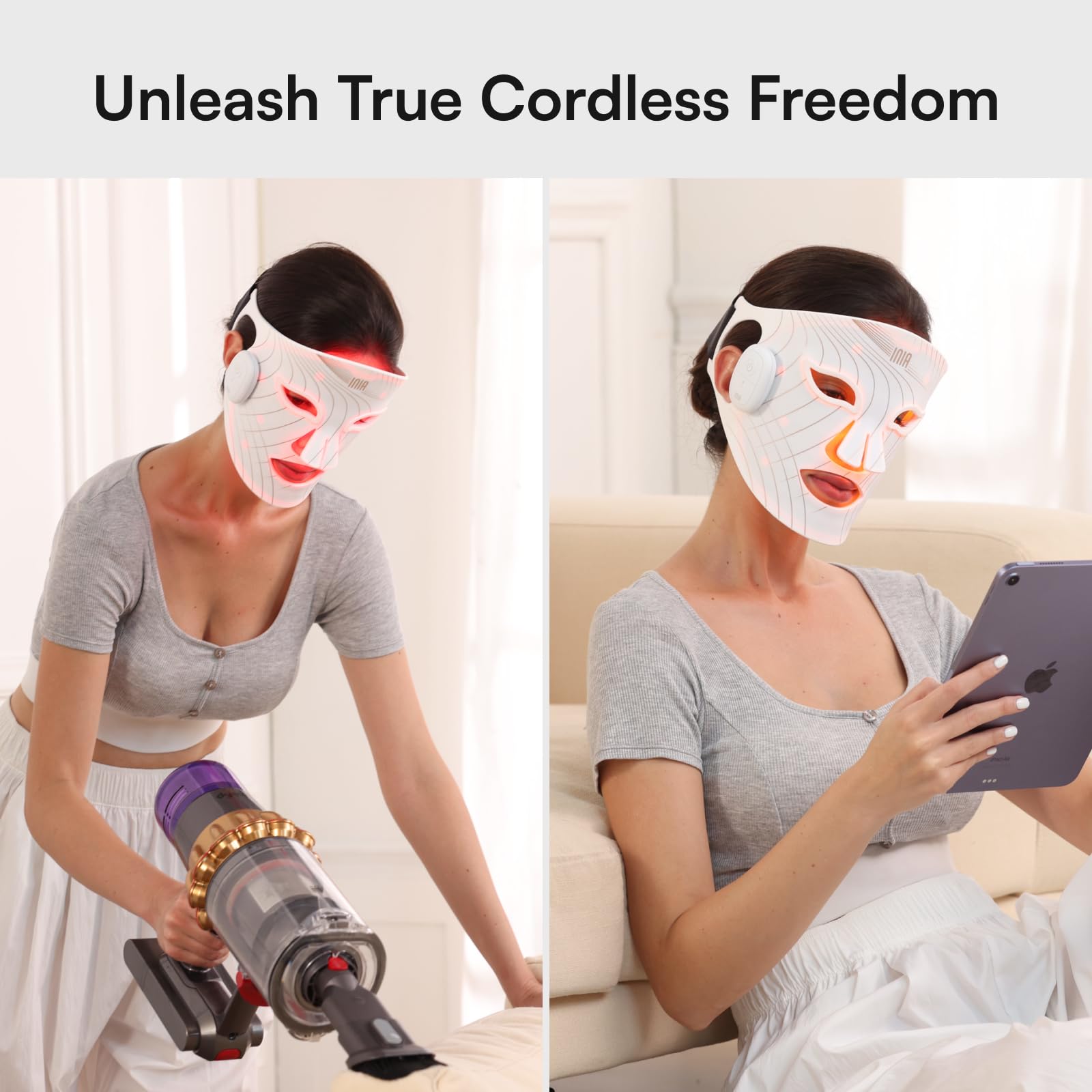 INIA foldable portable design fits home and travel skincare