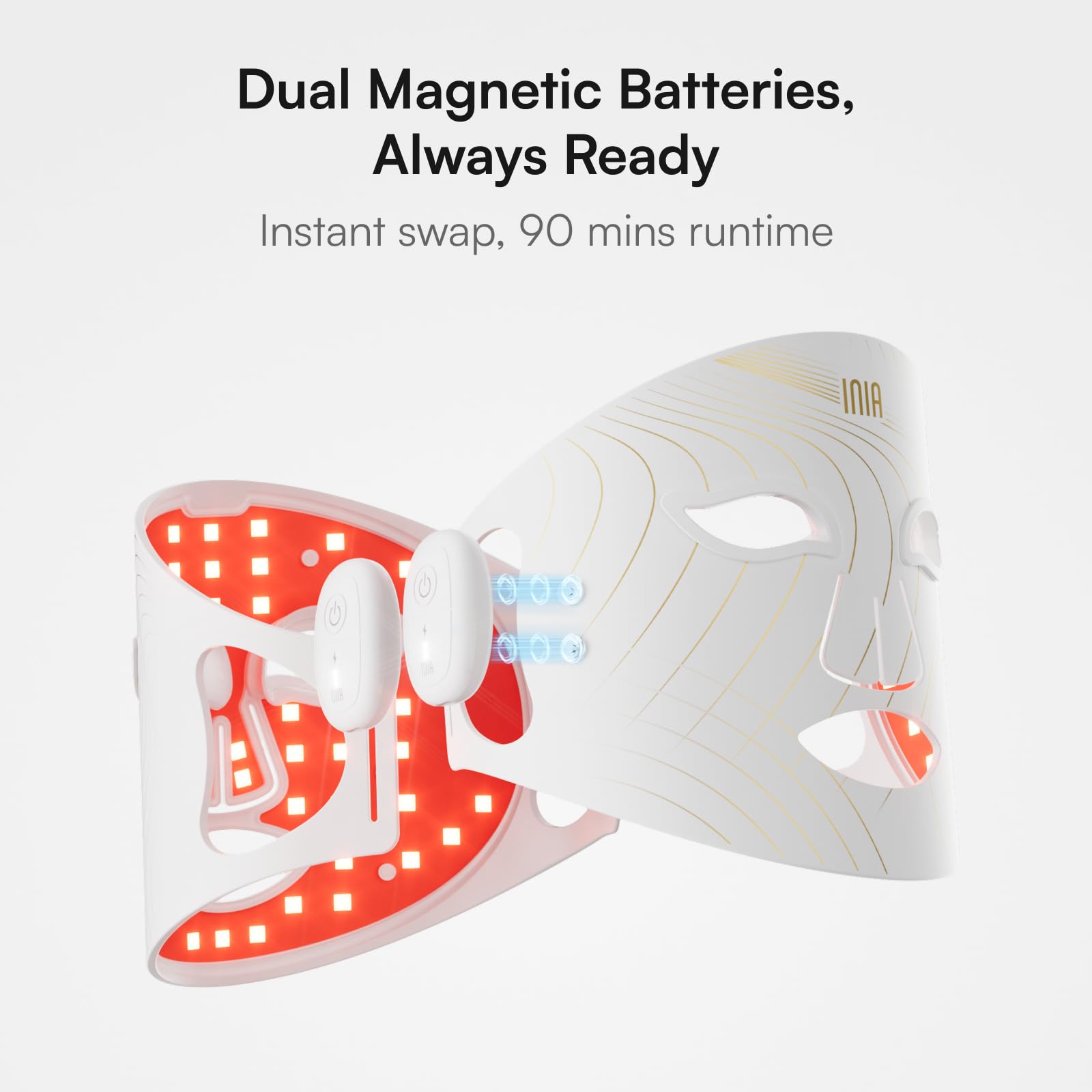 INIA silicone mask offers comfortable, skin-friendly wear during use