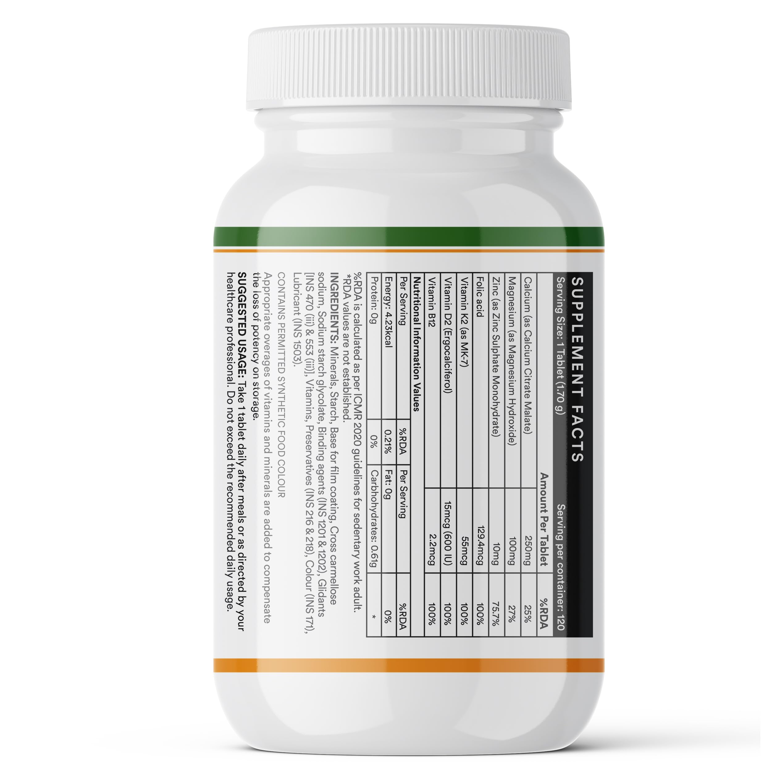 INLIFE bottle and tablets on wood surface evoke daily health routine.