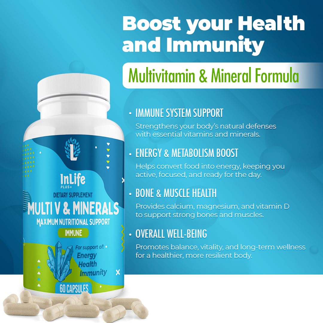 Inlife Plus + immune-boosting ingredients graphic on label