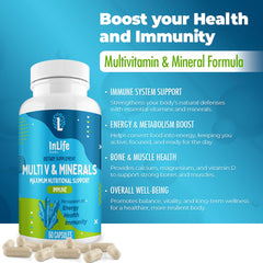Inlife Plus + immune-boosting ingredients graphic on label
